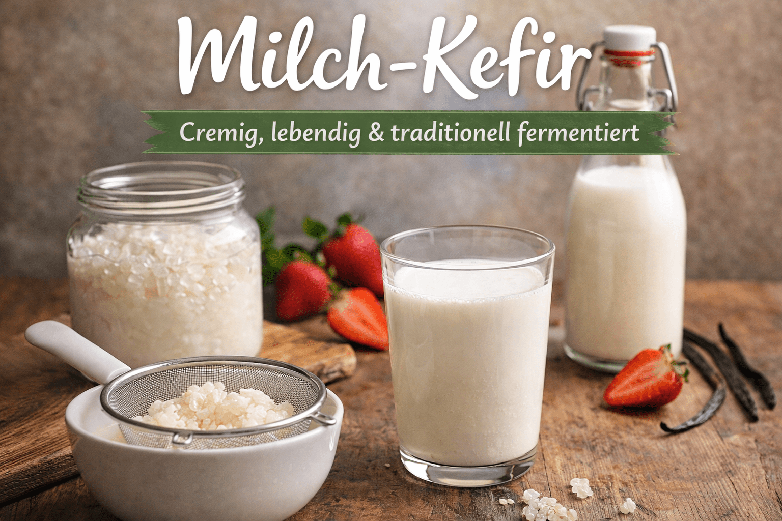 Milch-Kefir: Was er ist, wie er schmeckt und wie du ihn ansetzt