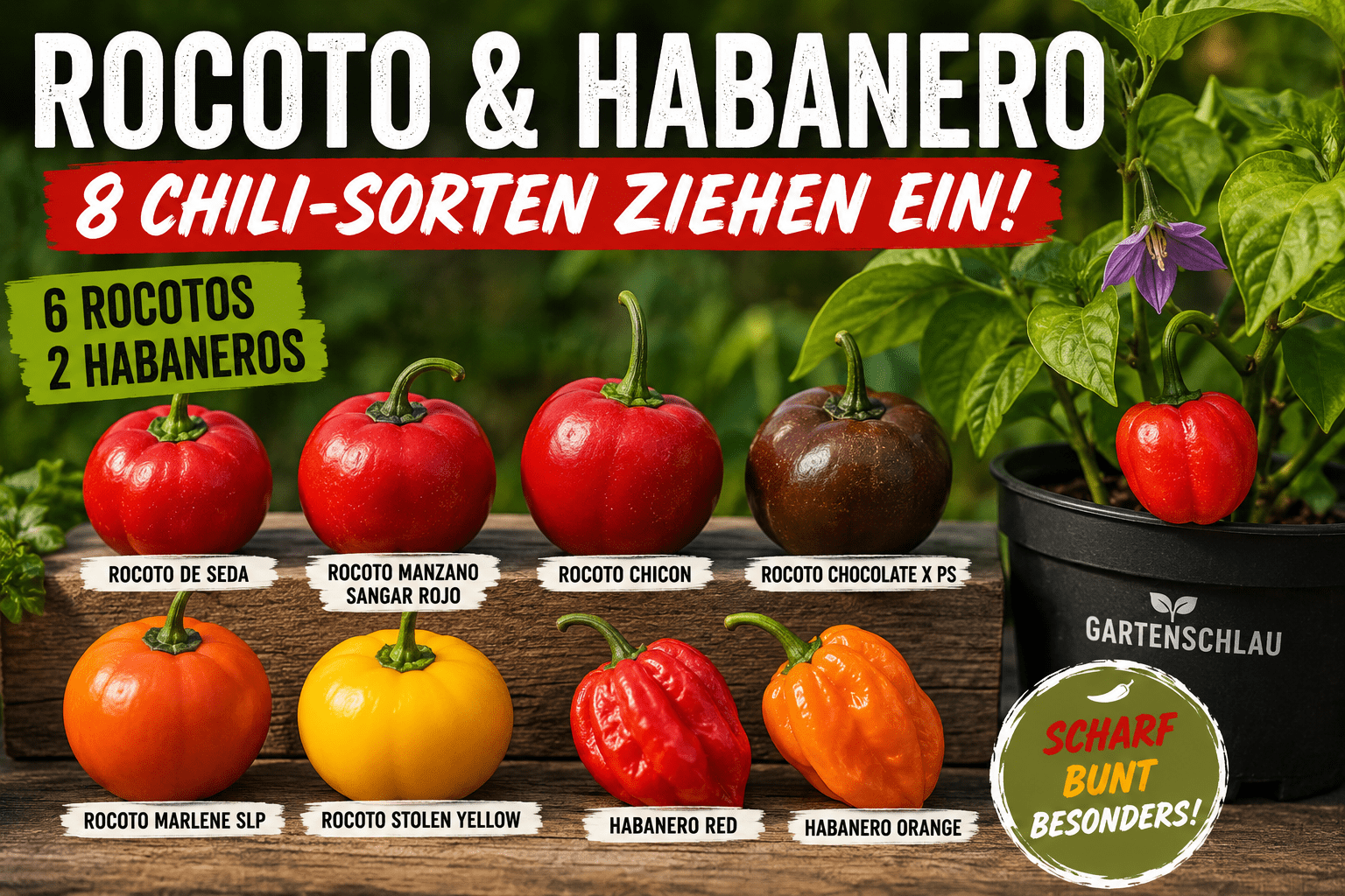 Rocoto und habanero