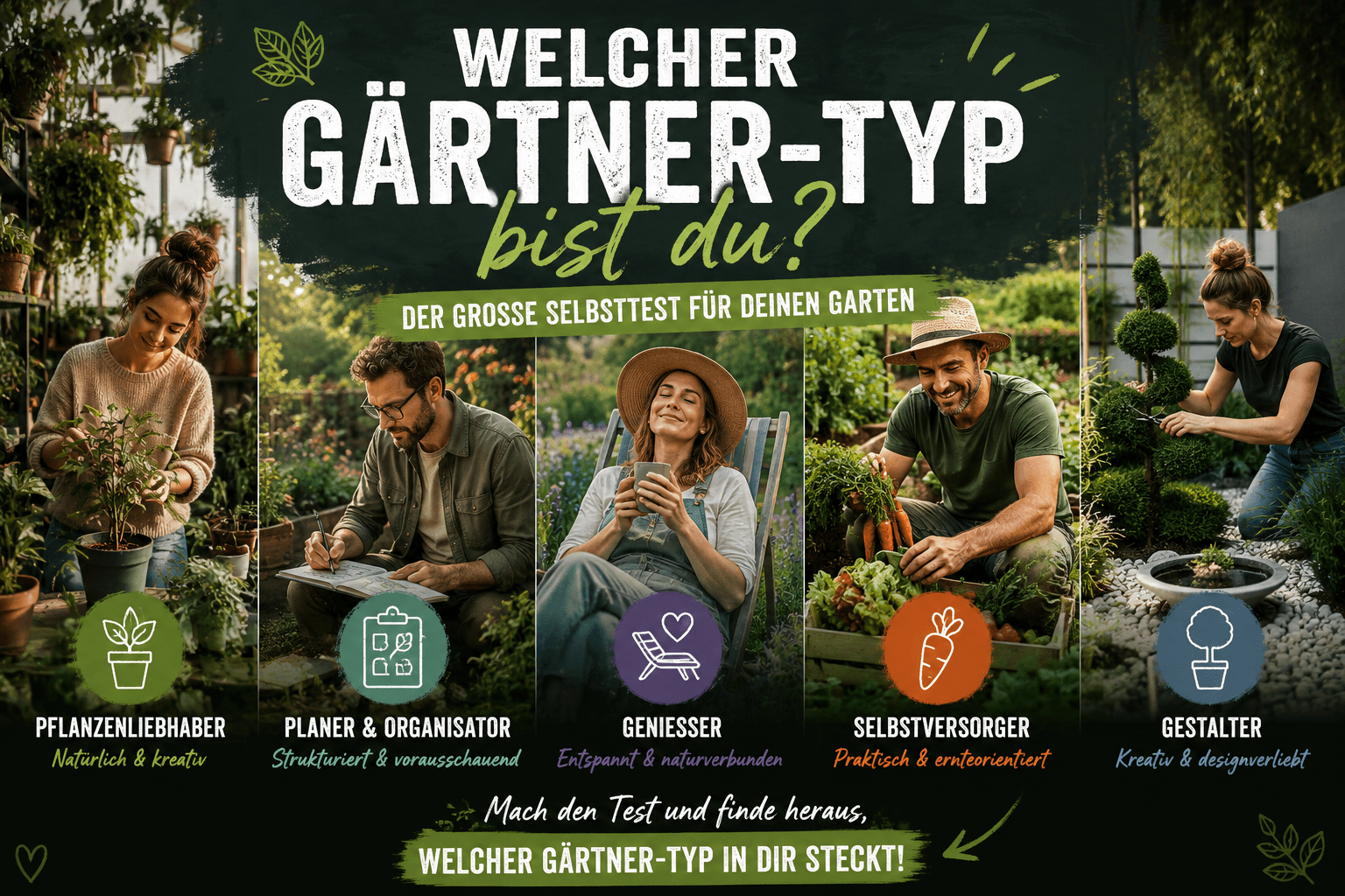 Welcher gaertner typ bist du der grosse Test